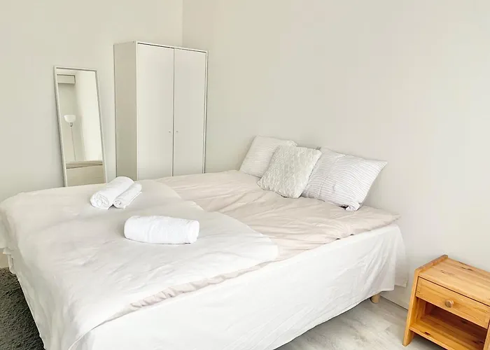 Double Bed In An With Lovely Cats Helsinki